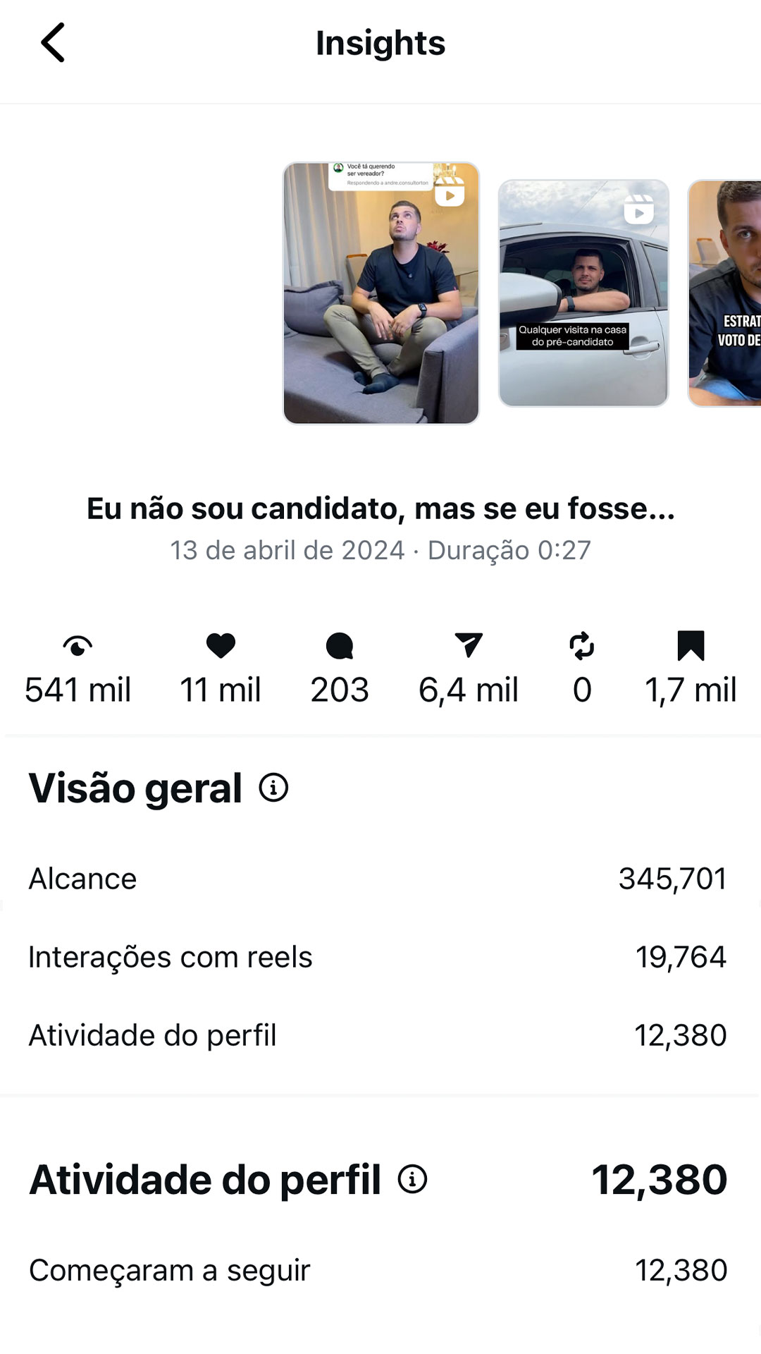Vídeo com 541 mil views