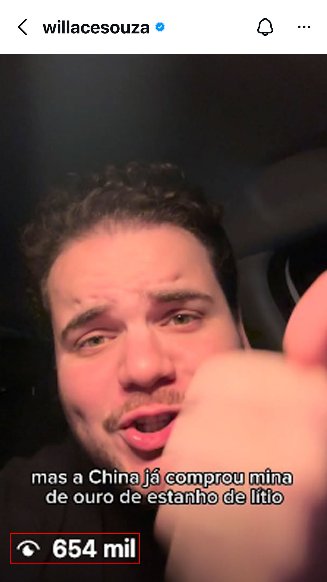 Willace 654 mil visualizações